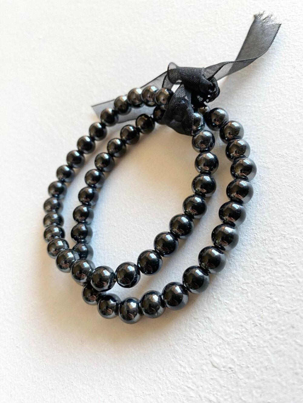 Natural Hematite Crystal Stretch Bracelets